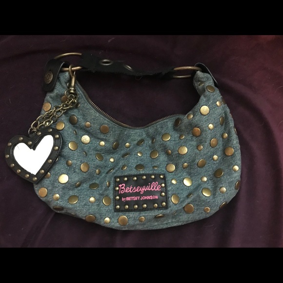 Betseyville Jean bag with heart mirror - Picture 1 of 5